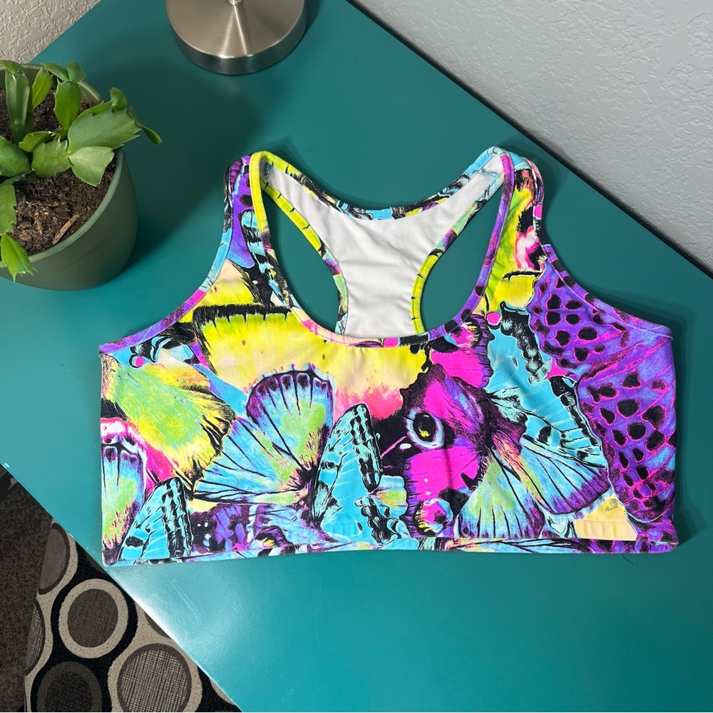 Butterfly iheartraves bra top